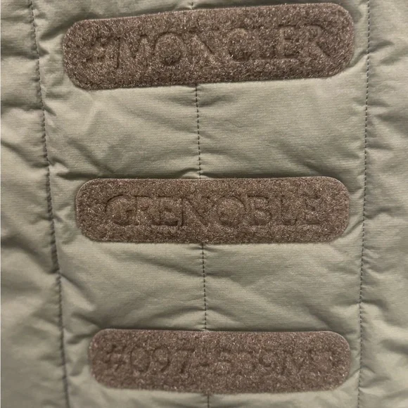 Mocler Grenoble Green and Tan Quilted Vest - Picture 7 of 8